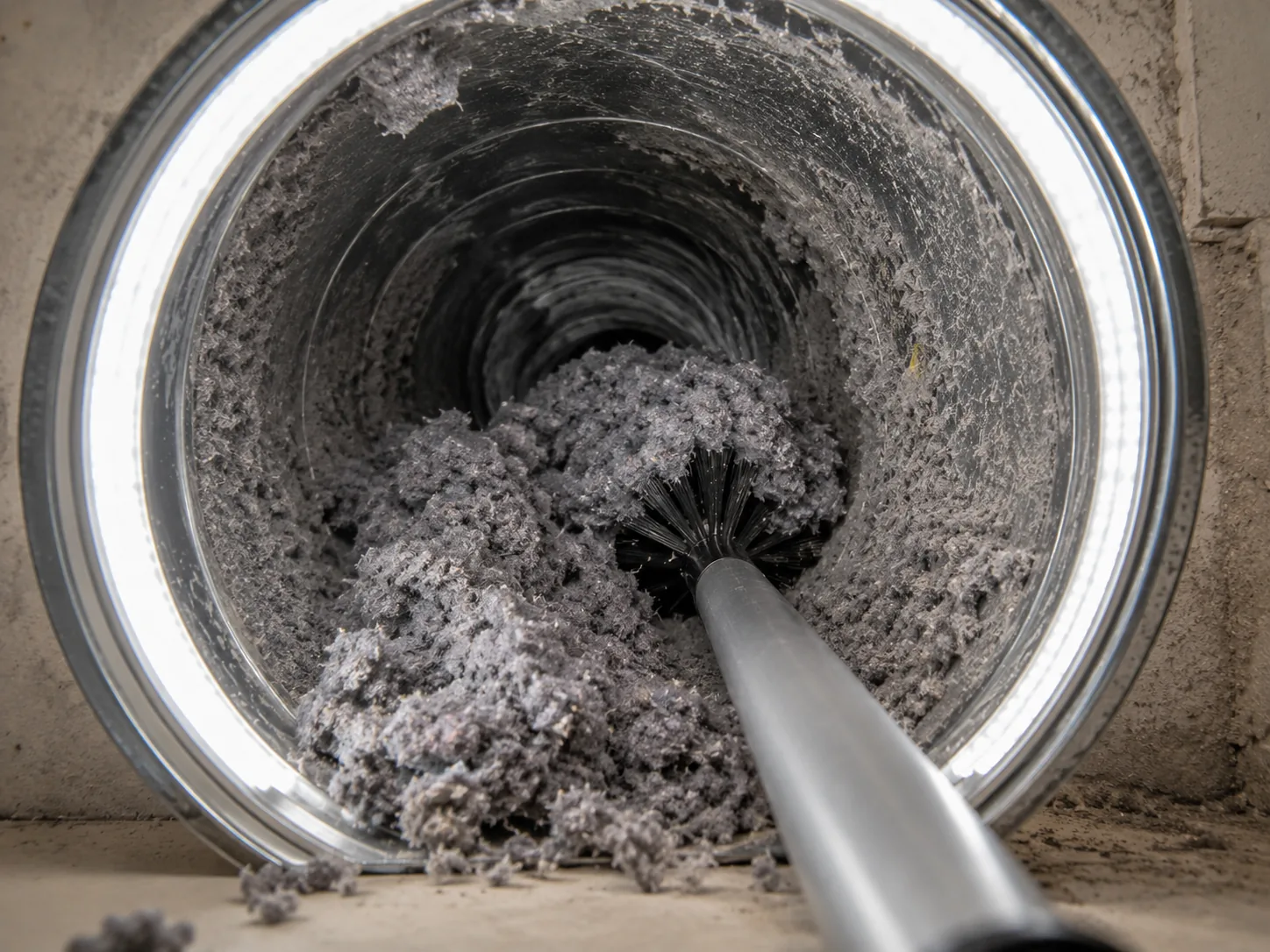 Dryer Vent Lint Removal